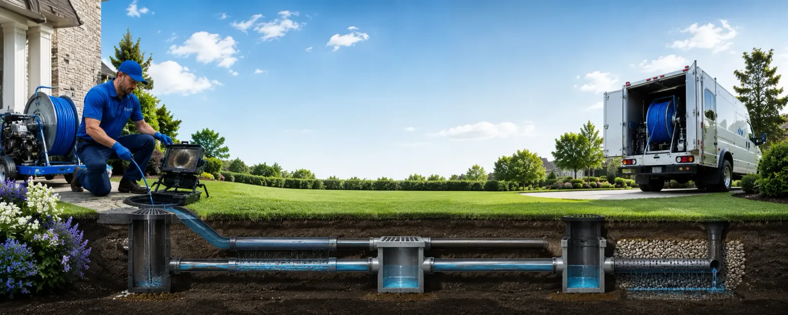 Outdoor drain cleaning information for Clio, CA